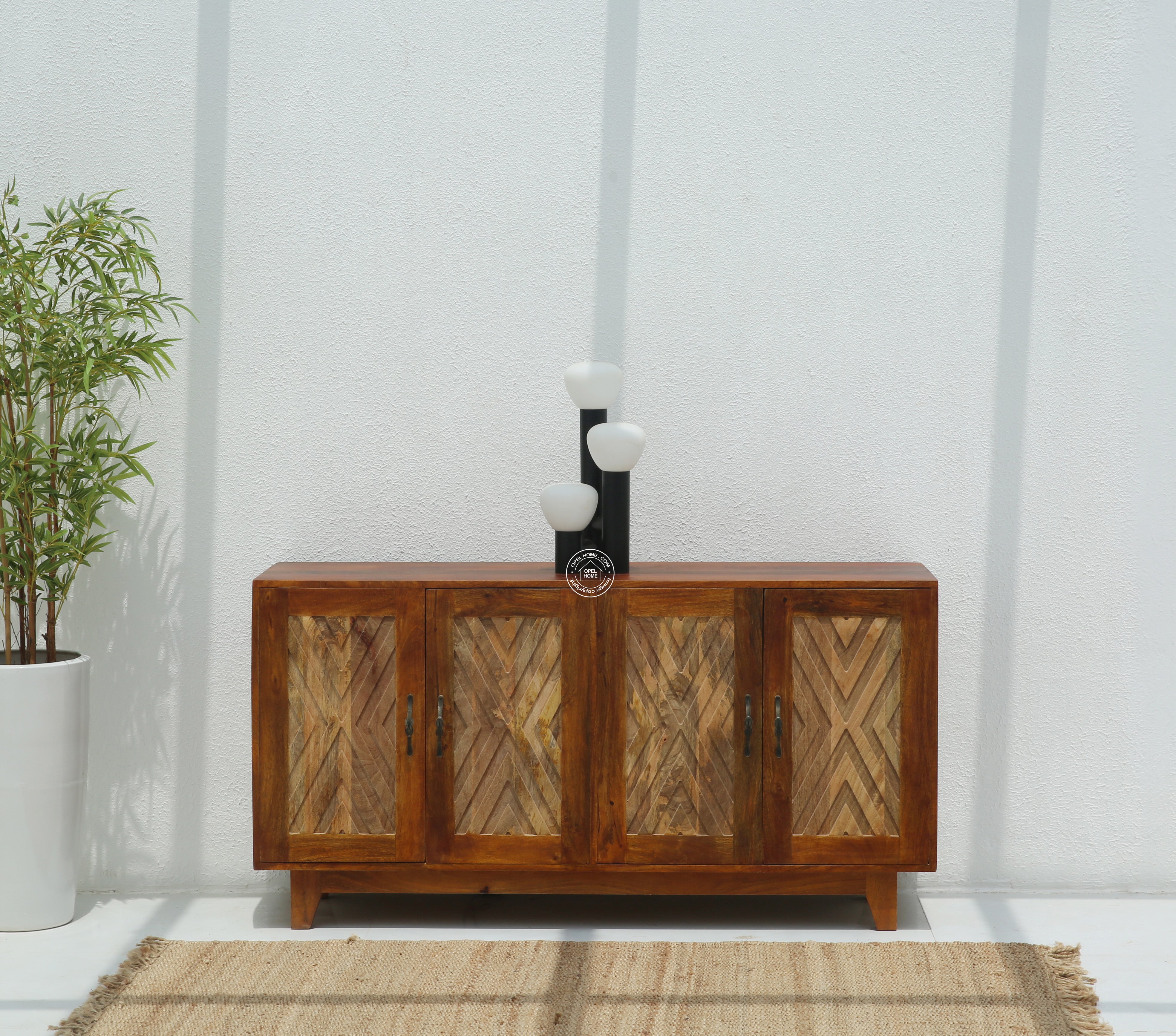Pearl 4-Doors Wooden Sideboard
