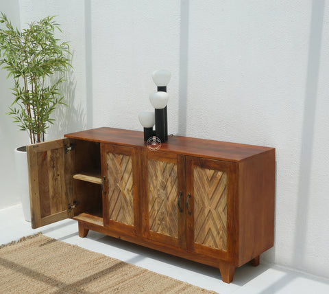 Pearl 4-Doors Wooden Sideboard