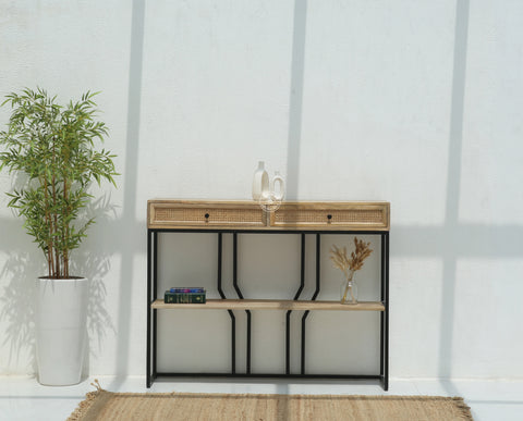 Amboise Two Drawers Industrial Console