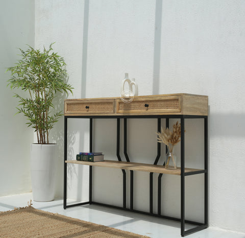 Amboise Two Drawers Industrial Console