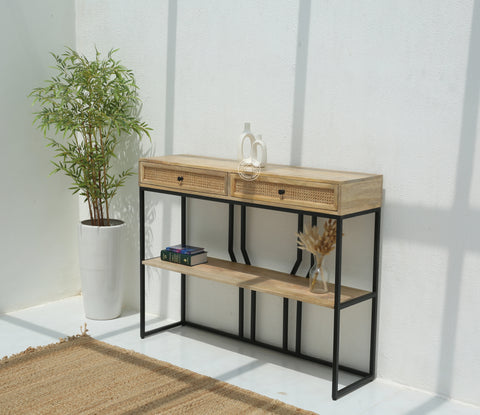 Amboise Two Drawers Industrial Console