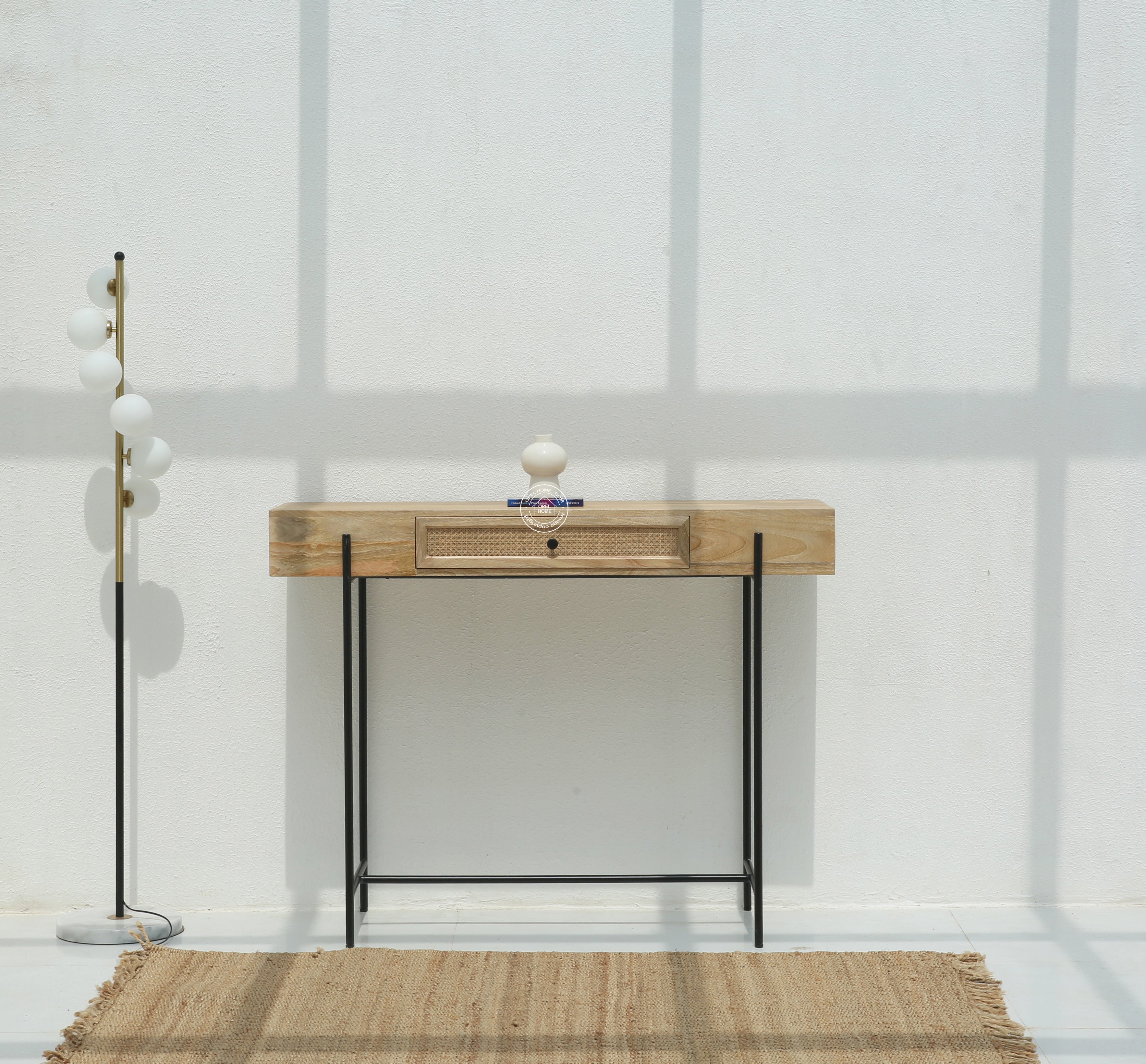 Eco Wooden Console Table with Drawers