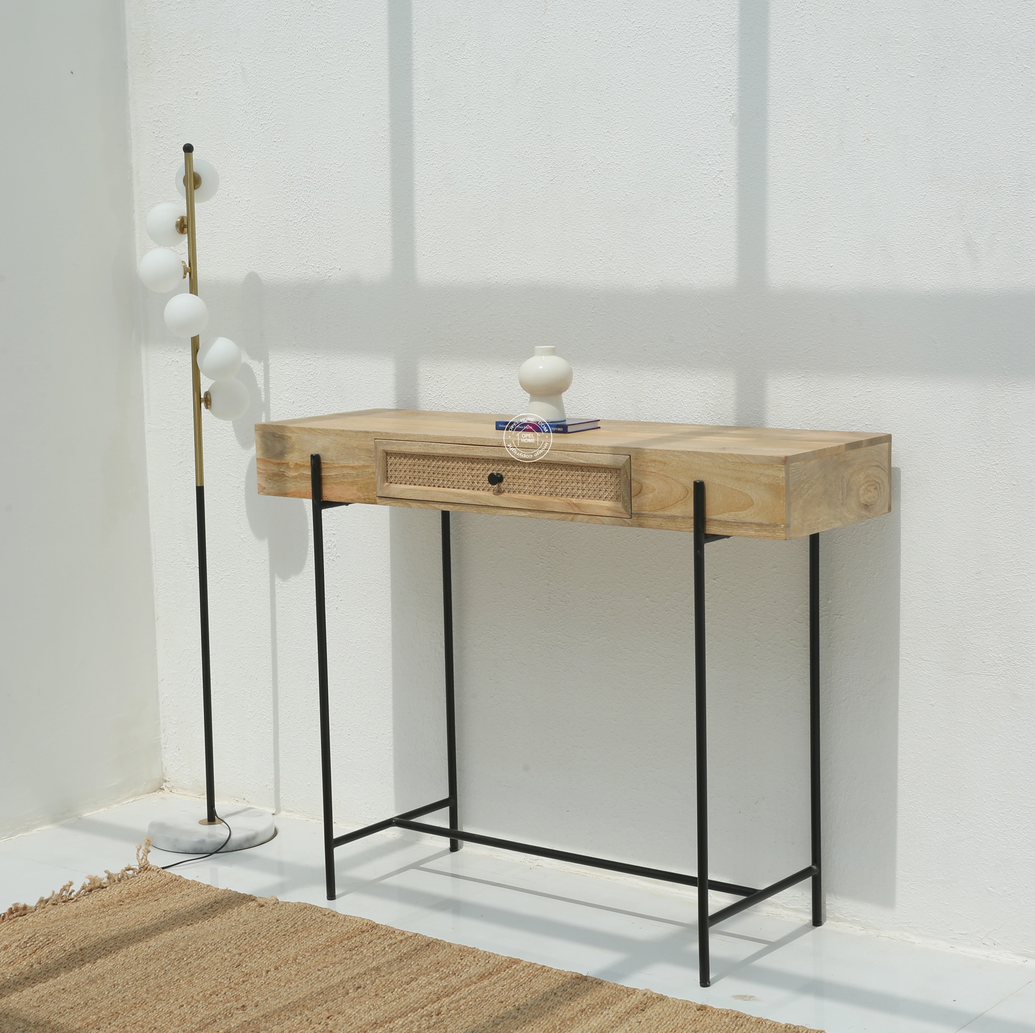 Eco Wooden Console Table with Drawers