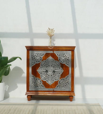 Adlar wooden 4 door carved Sideboard