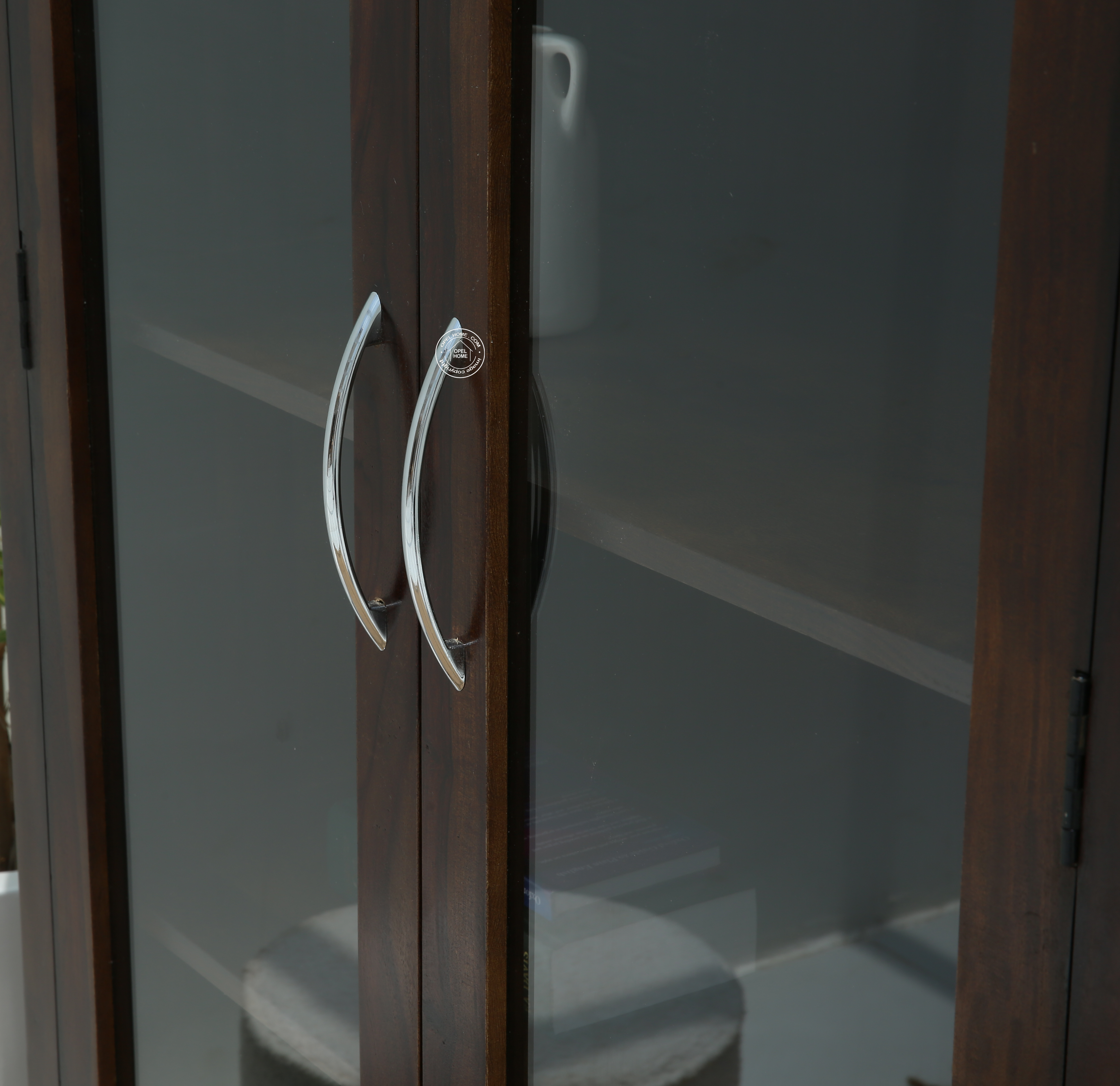 Nestor Wooden Display Shelf (Walnut finish)