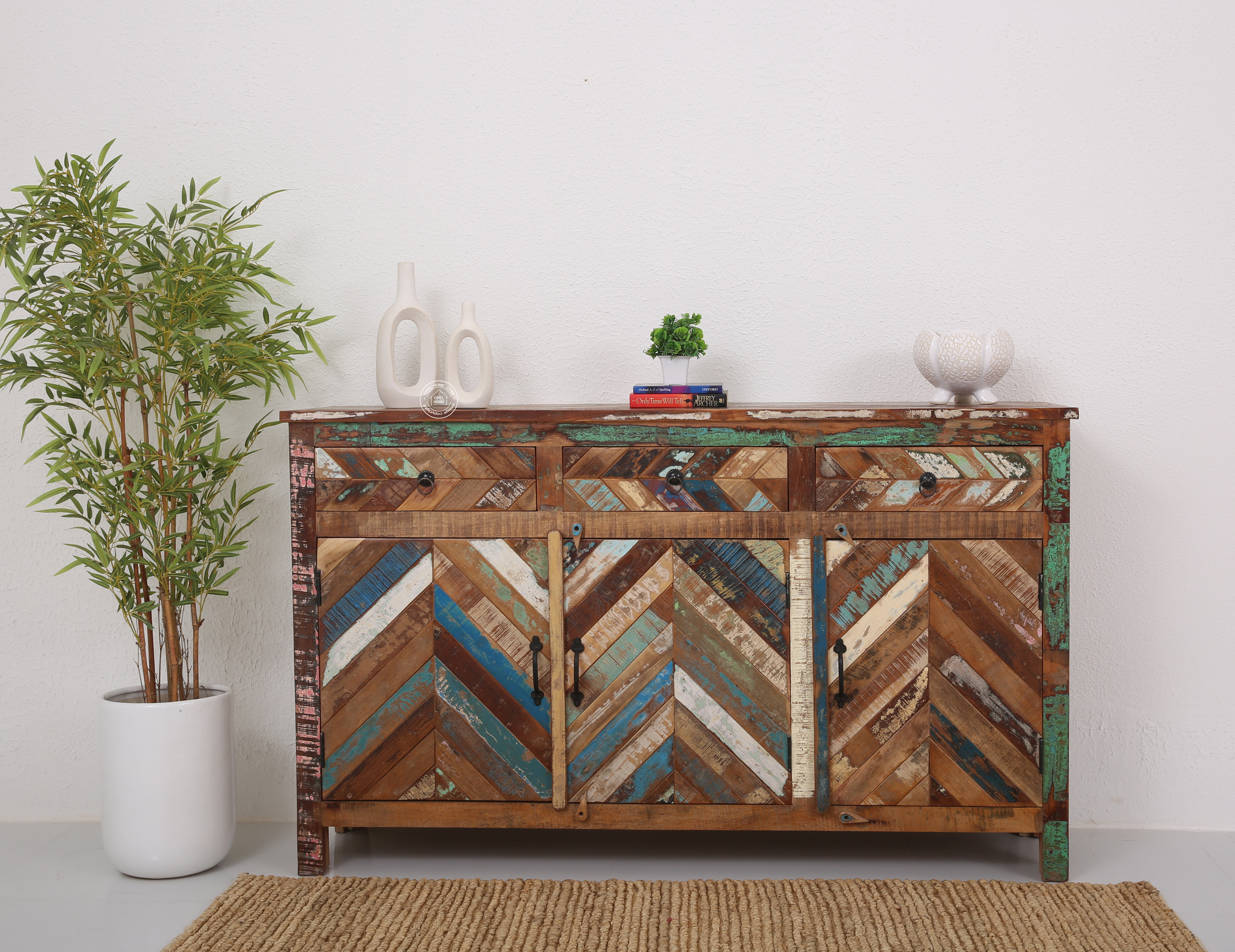 Herrin old wood 3 door 3 drawer cabinet & Sideboard