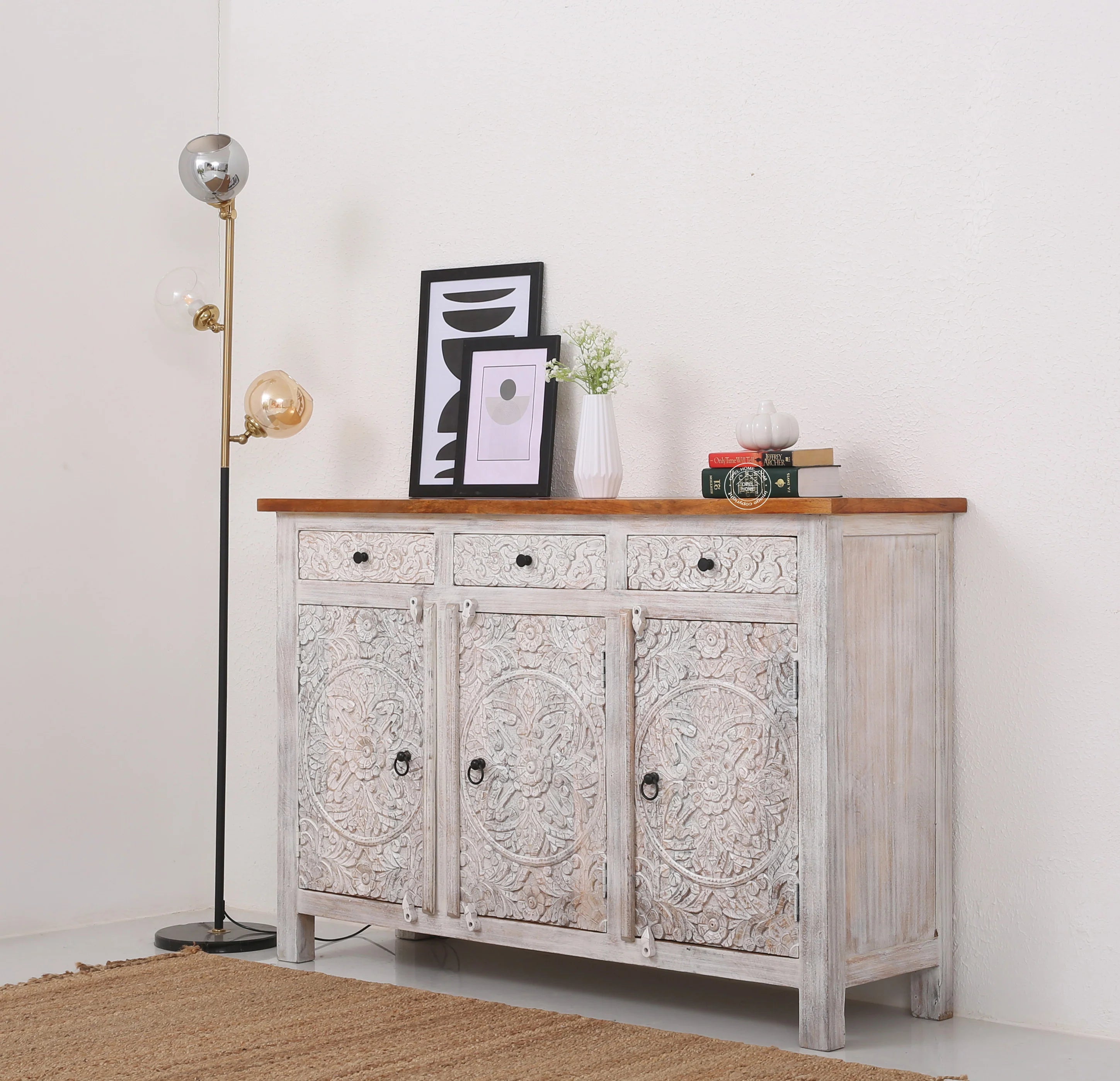 Oslo wooden 3 door 3 Drawers Sideboard (Multiple Colors Options)