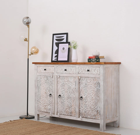 Oslo wooden 3 door 3 Drawers Sideboard (Multiple Colors Options)