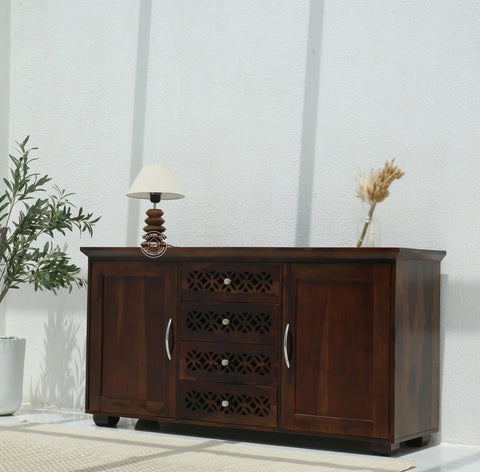French  wooden 2 door 4 drawer Sideboard
