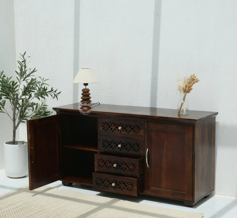 French  wooden 2 door 4 drawer Sideboard