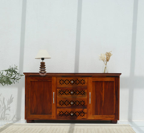 French  wooden 2 door 4 drawer Sideboard