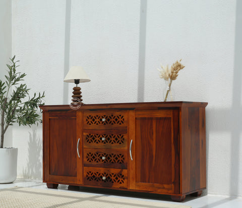 French  wooden 2 door 4 drawer Sideboard