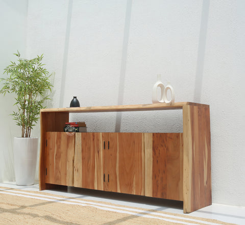 Bold 4 Doors Acacia Wood Sideboard