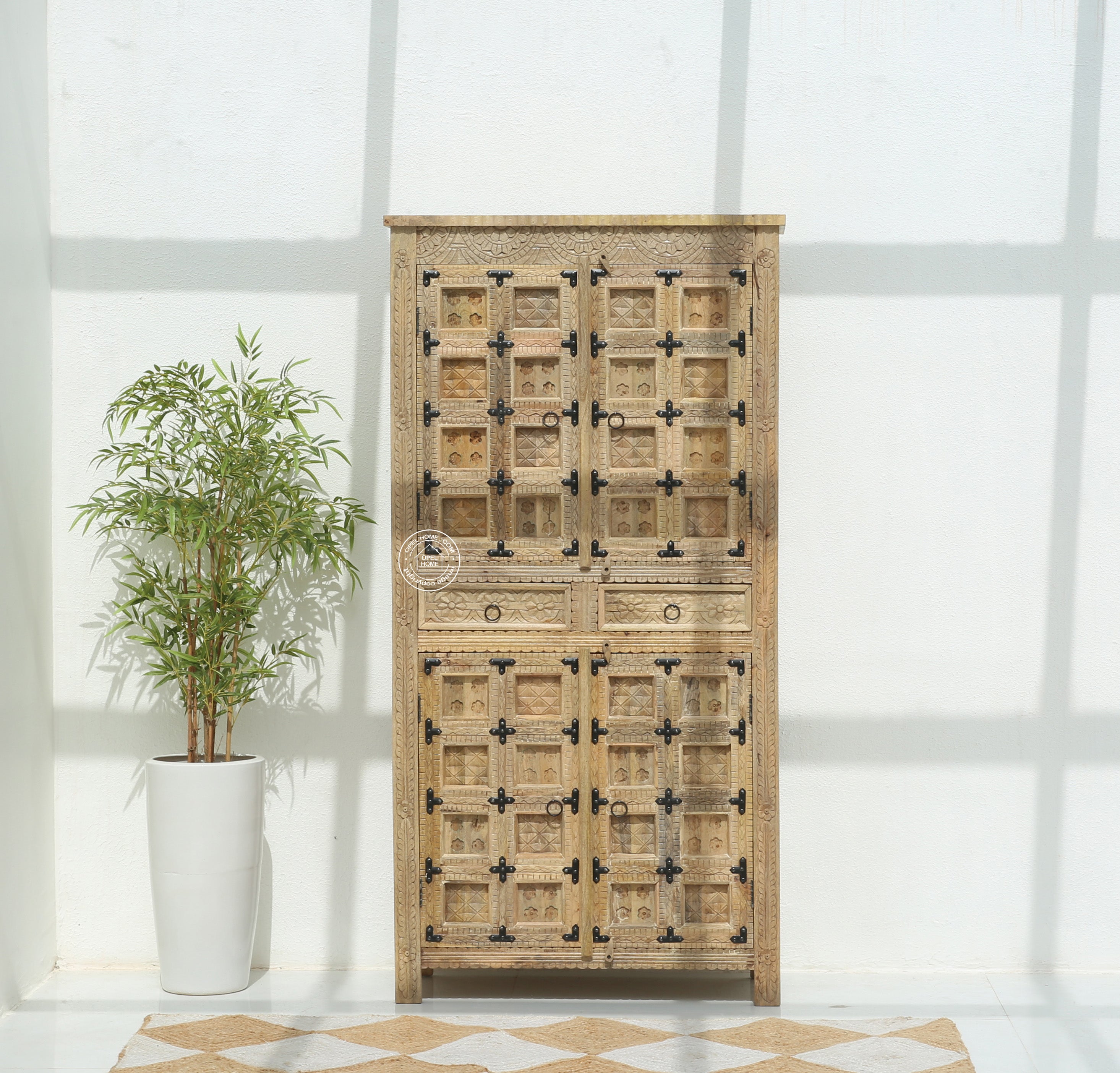 Berry Wooden 4 door 2 drawer  Closet (Multiple Colors Options)