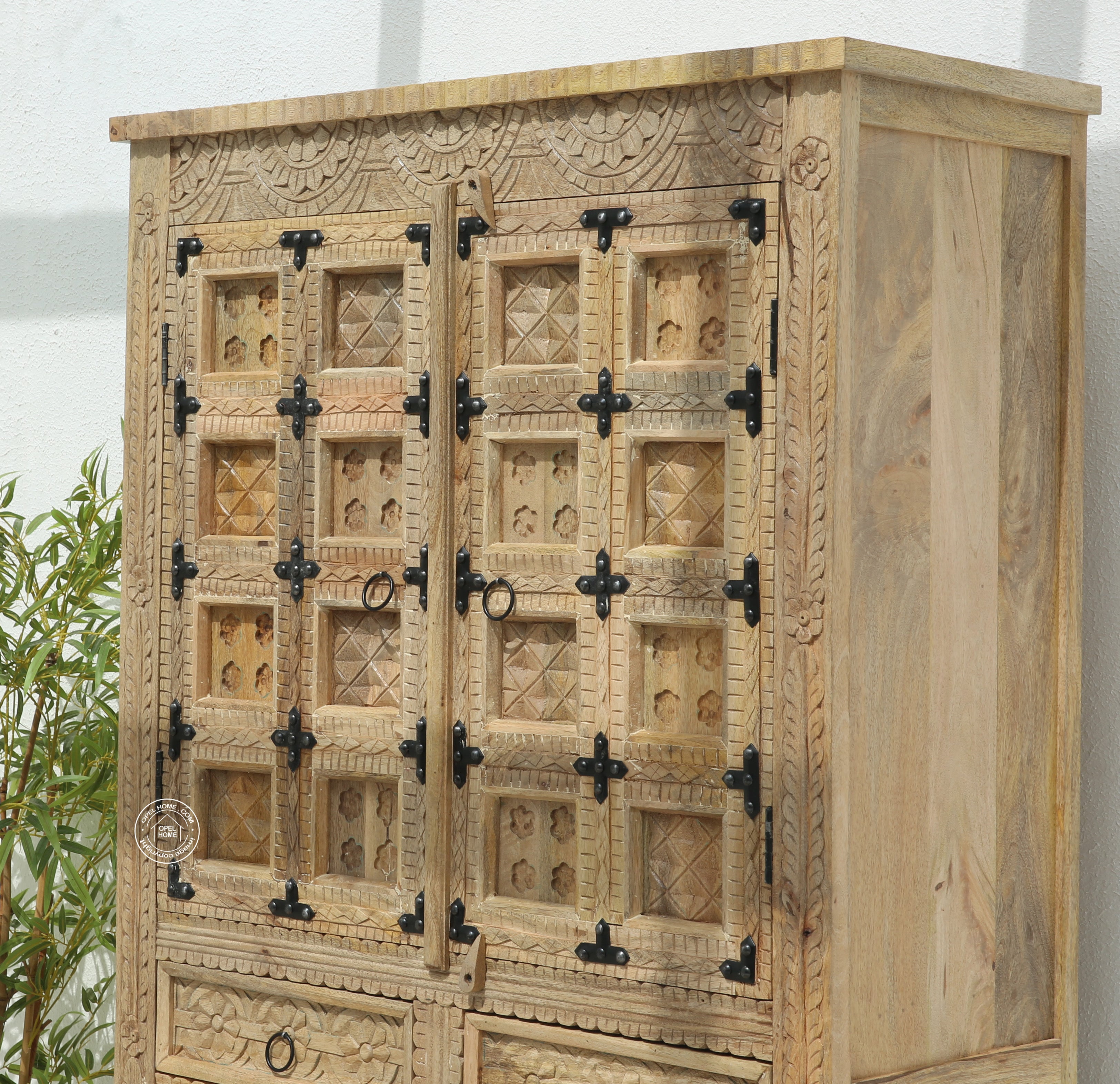 Berry Wooden 4 door 2 drawer  Closet (Multiple Colors Options)