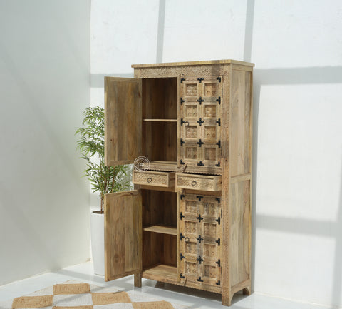 Berry Wooden 4 door 2 drawer  Closet (Multiple Colors Options)