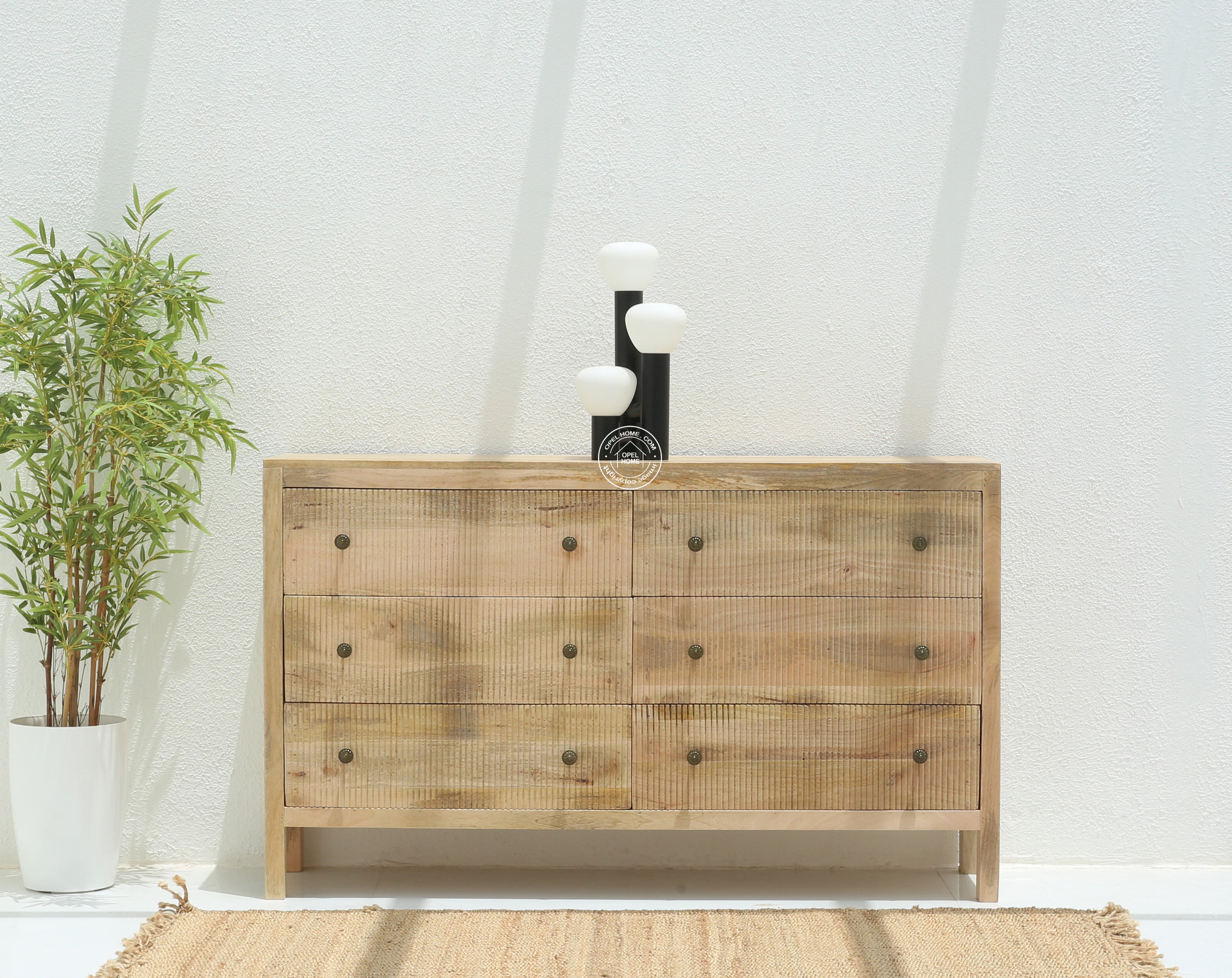 Hudson 6 Drawer Wooden Chest Of Drawers