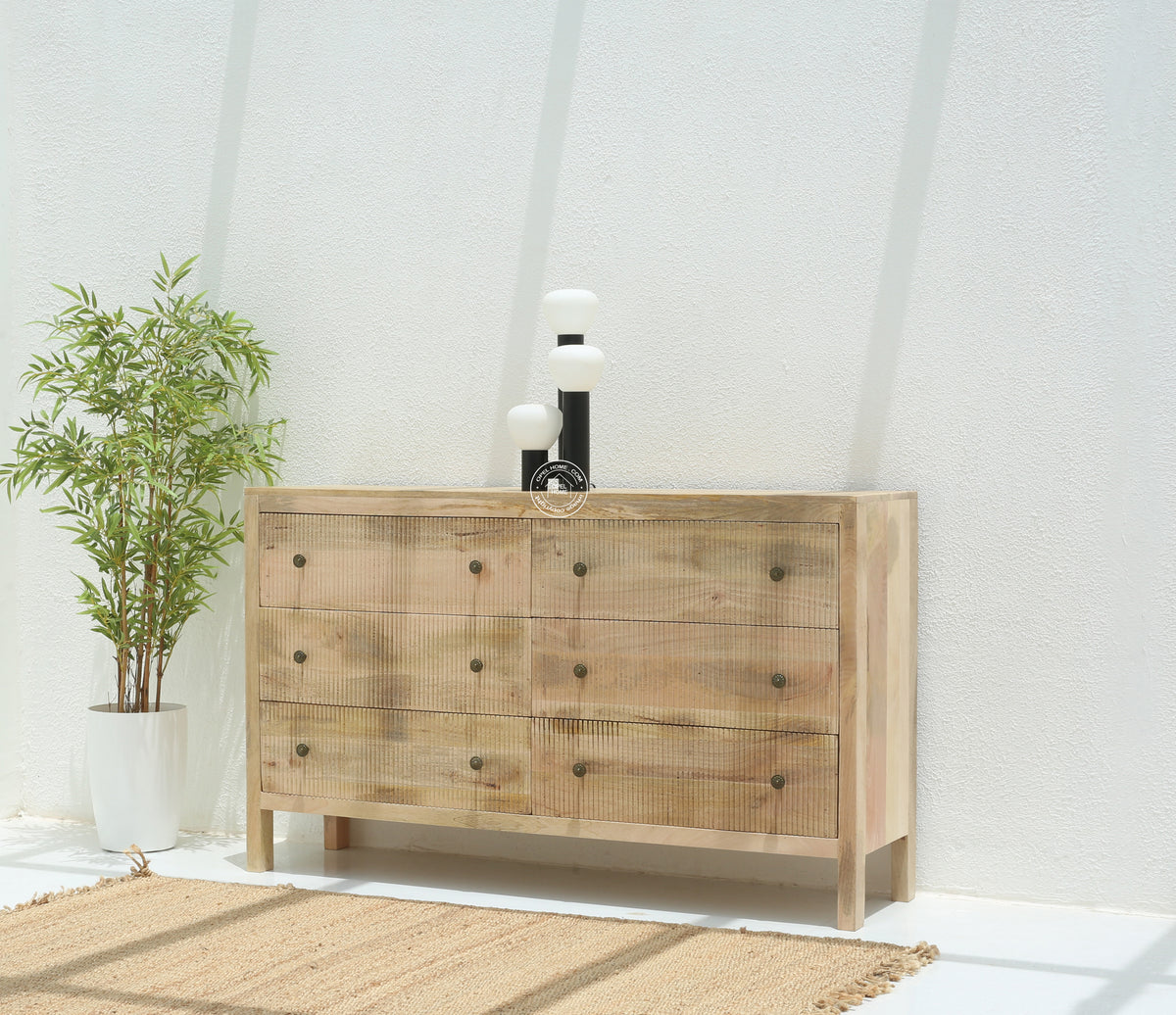 Hudson 6 Drawer Wooden Chest Of Drawers