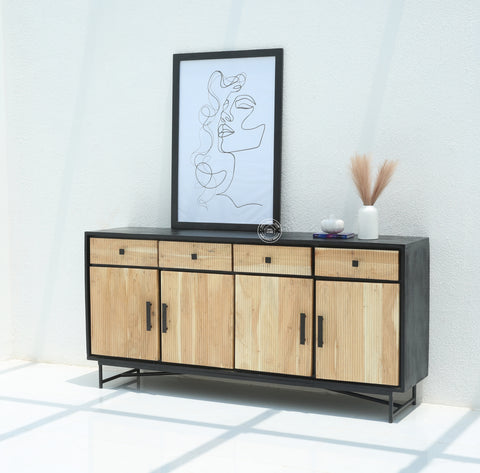 Milen Classic 4 Door Wooden Sideboard & Buffet