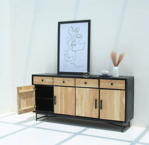 Milen Classic 4 Door Wooden Sideboard & Buffet