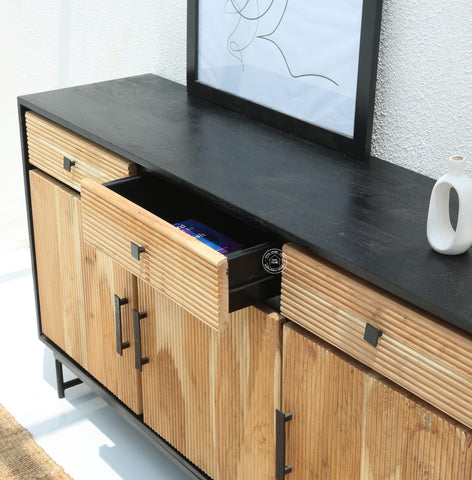 Milen Classic 3 Door Wooden Sideboard & Buffet