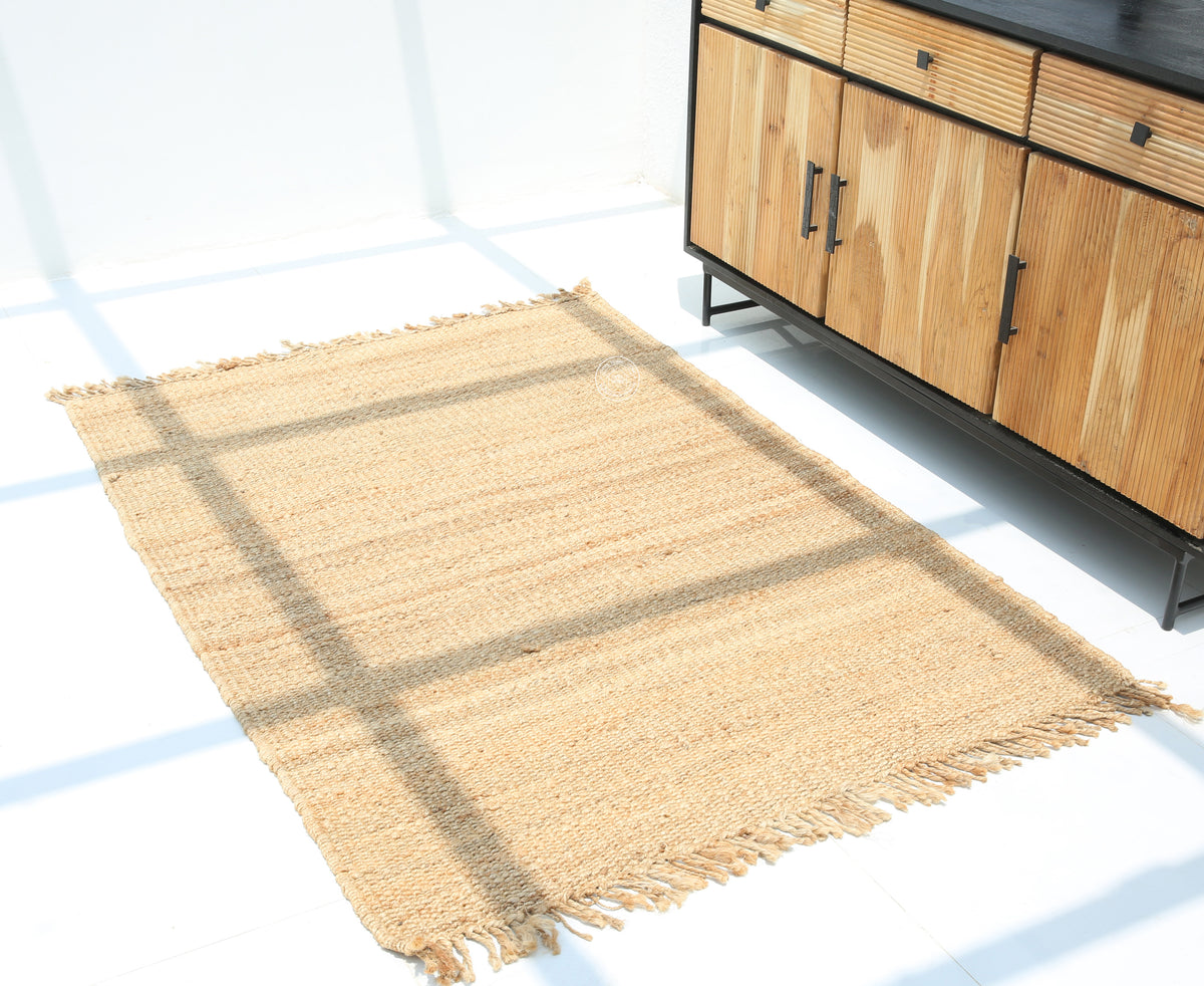 Braided Elegance - Natural Jute Rug