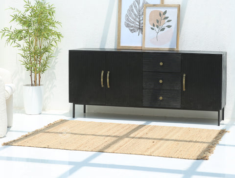 Braided Elegance - Natural Jute Rug