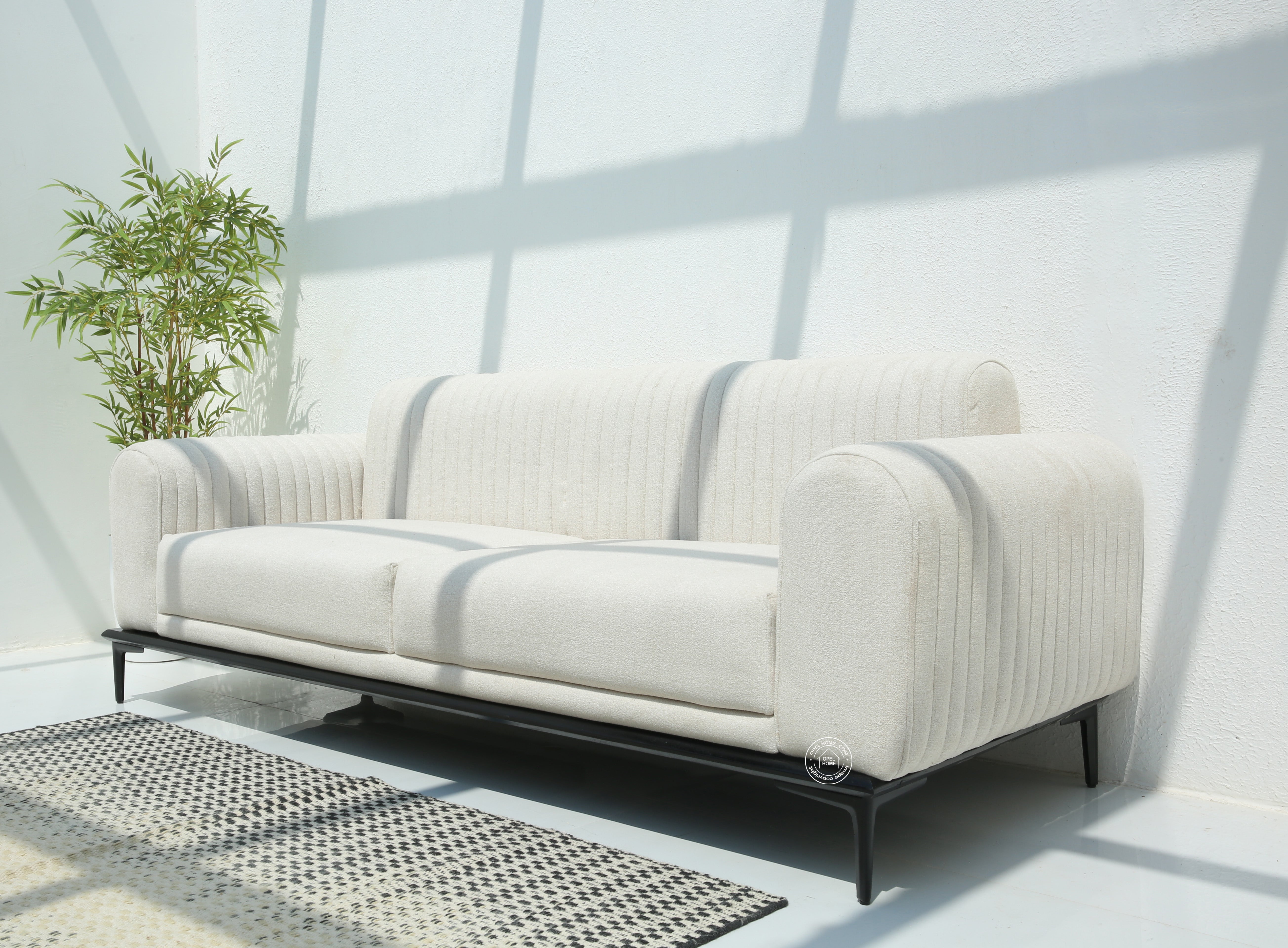 Brix 3 Seater Living Room Sofa Set with 2 Arm Chairs (Without Coffee Table) | Opelhome UAE