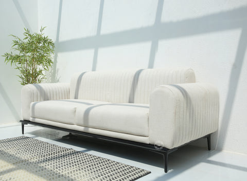 Brix 3 Seater Living Room Sofa Set with 2 Arm Chairs (Without Coffee Table) | Opelhome UAE