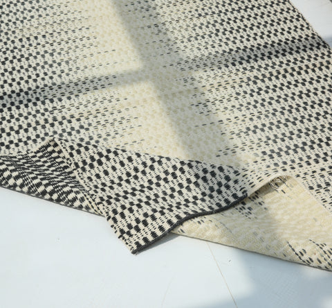 Black White Pure Essence Natural Rug