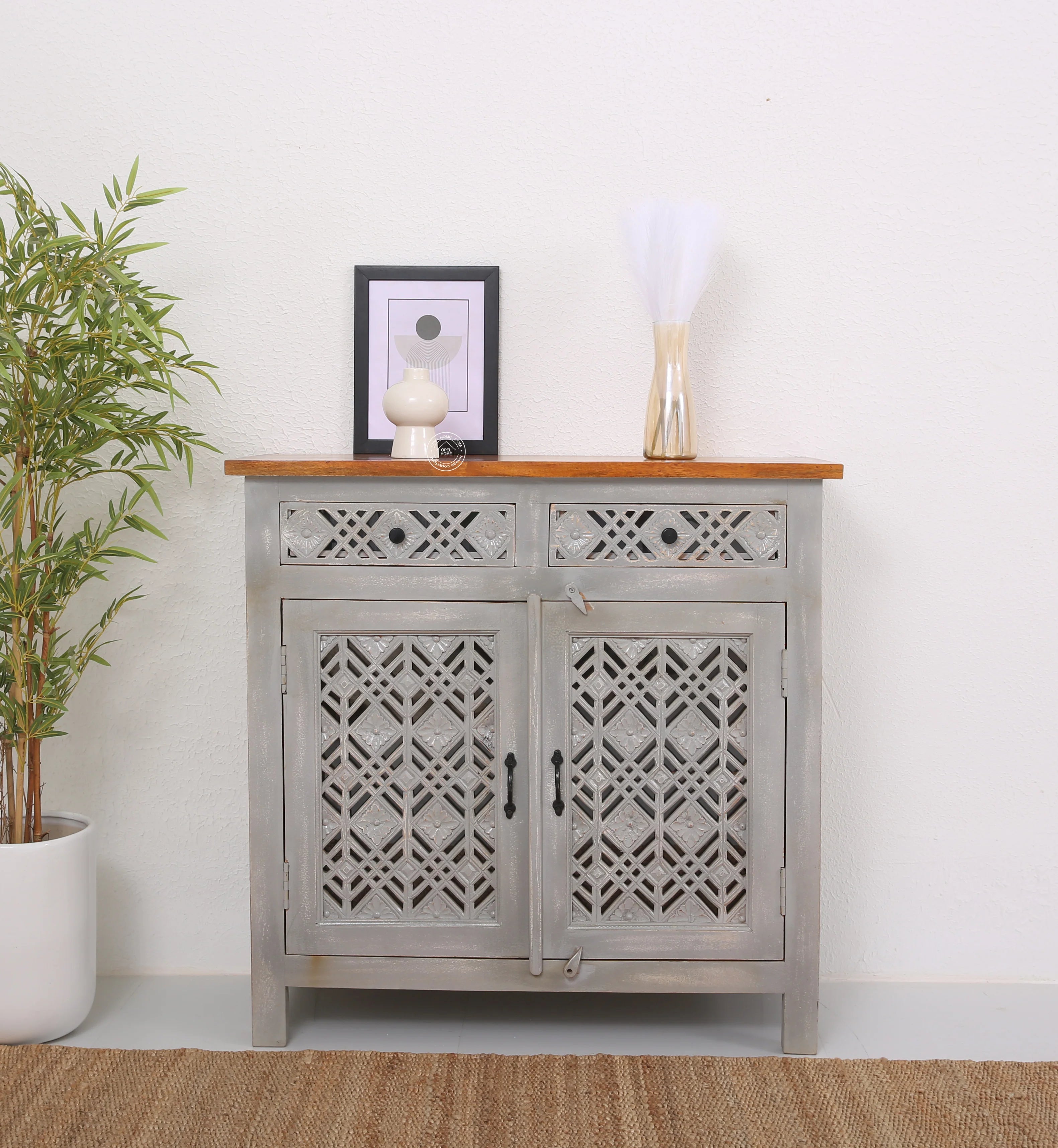 Delia wooden 2 door 2 drawer Sideboard (Multiple Colors Options)