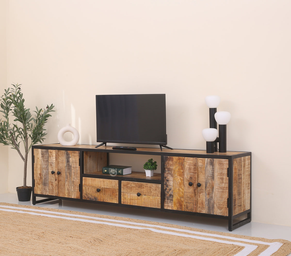Alaska wooden tv unit