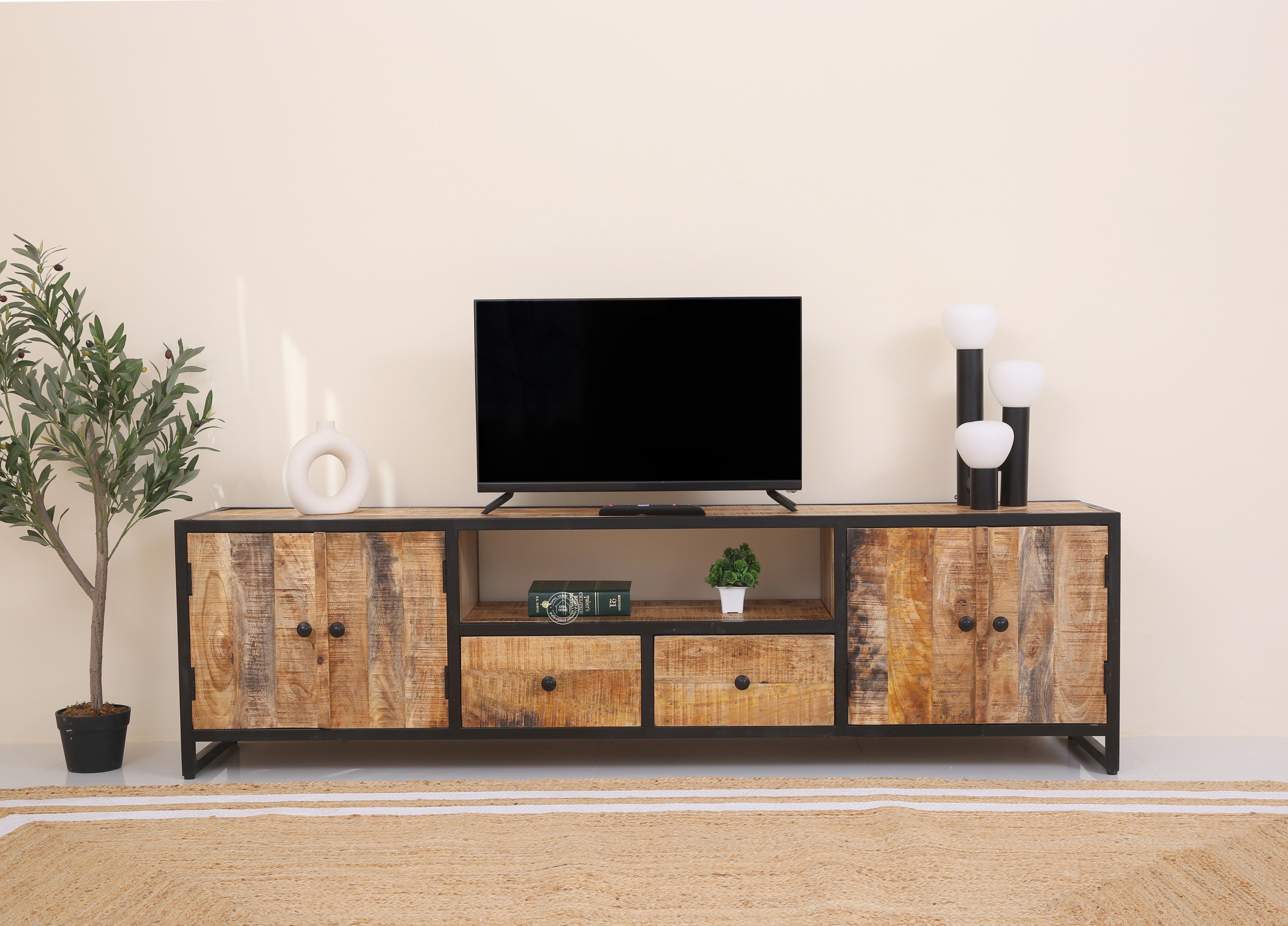 Alaska wooden tv unit