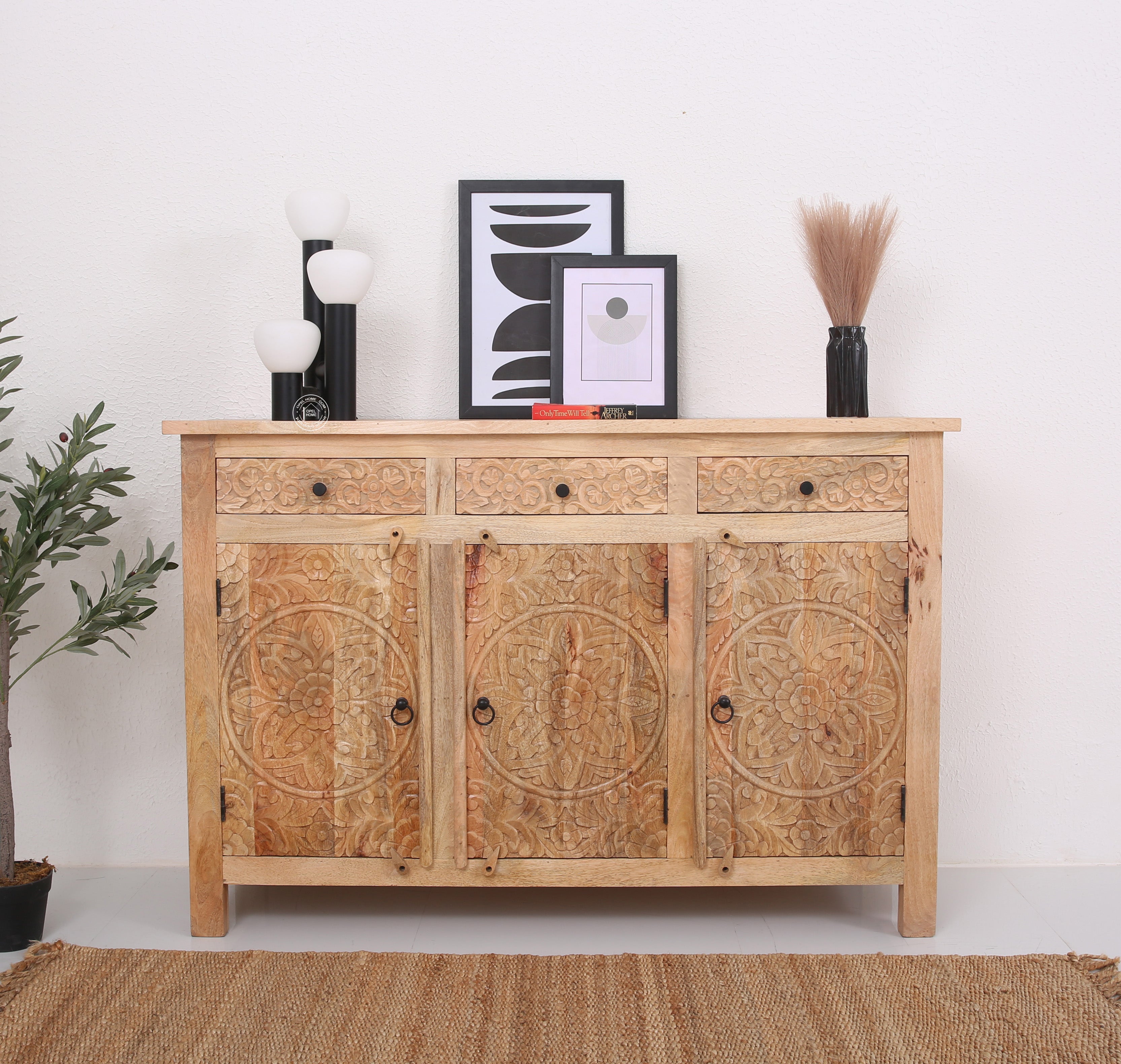 Oslo wooden 3 door 3 Drawers Sideboard (Multiple Colors Options)