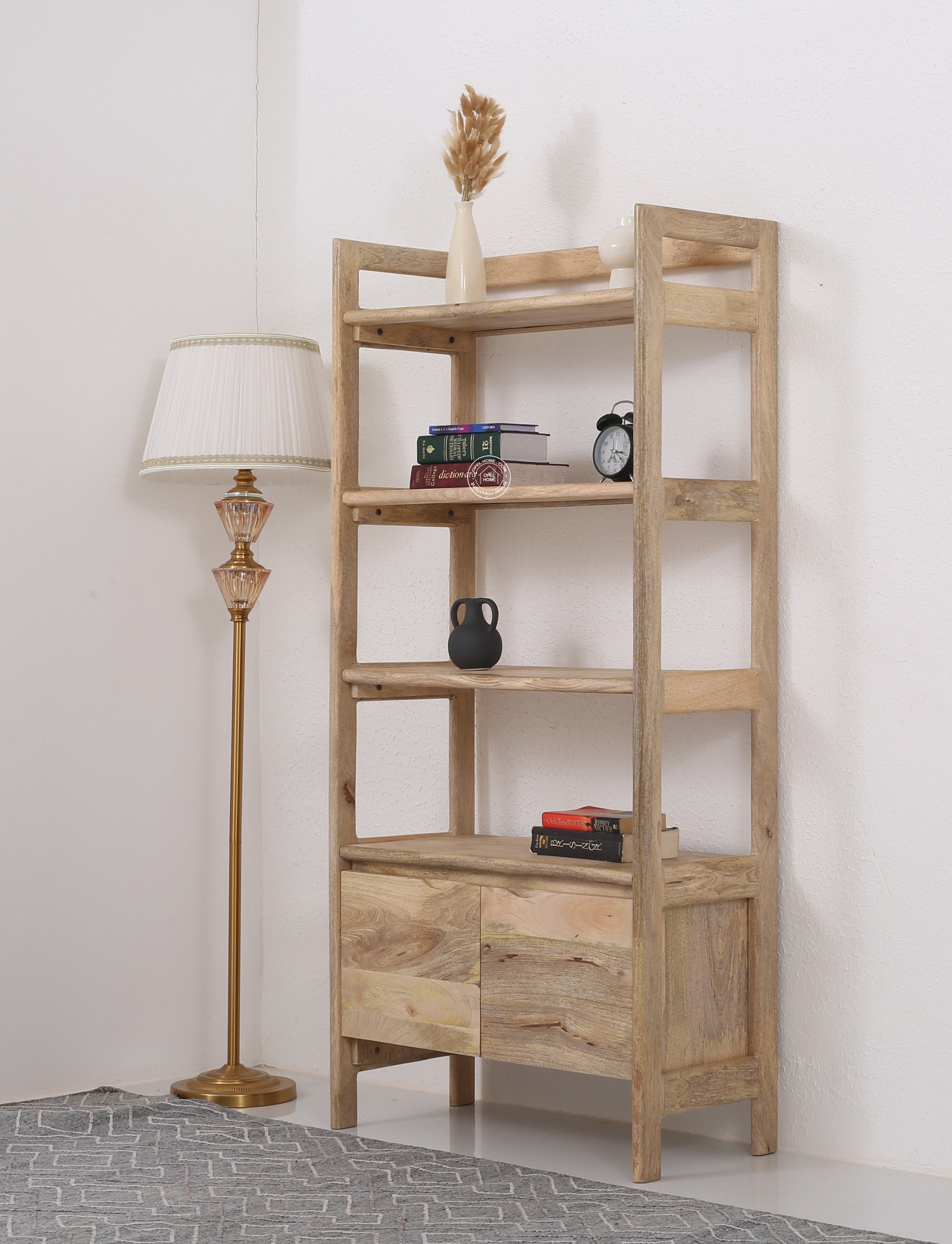 Venus 2 door Wooden Bookcase