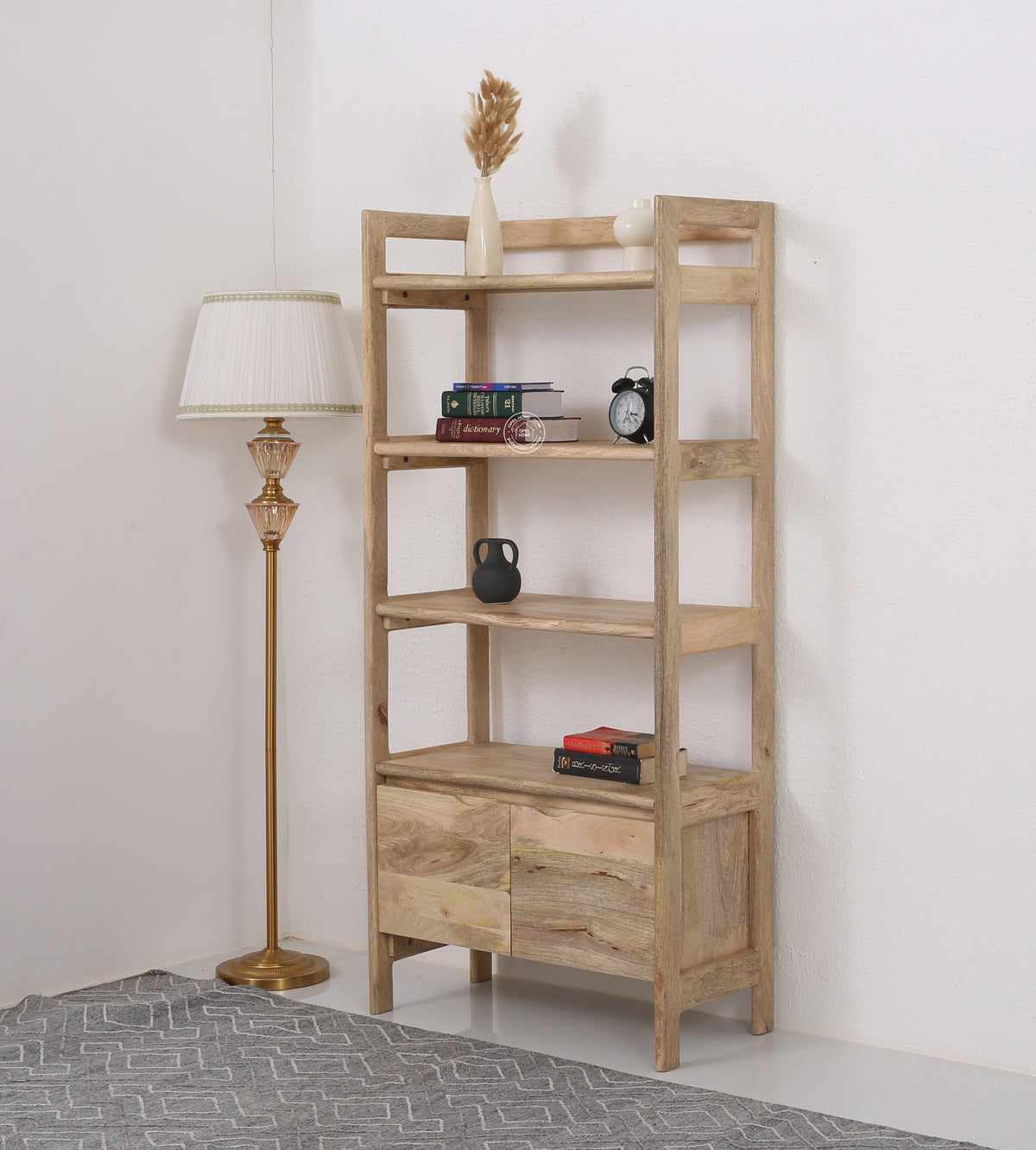 Venus 2 door Wooden Bookcase