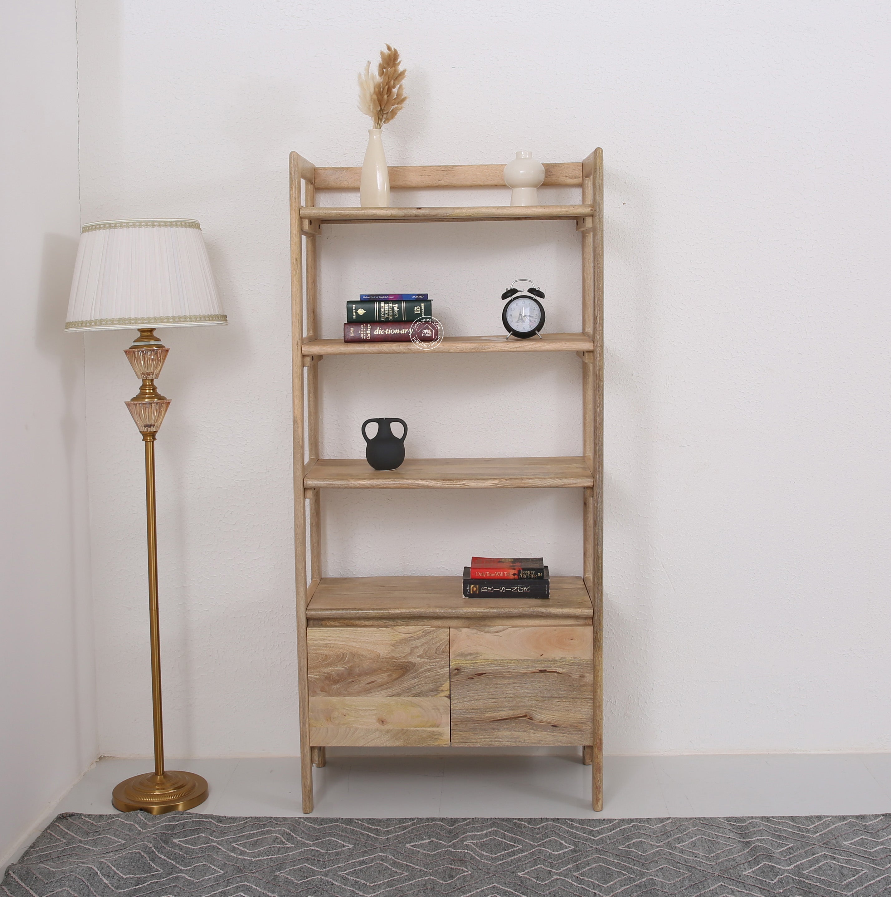 Venus 2 door Wooden Bookcase