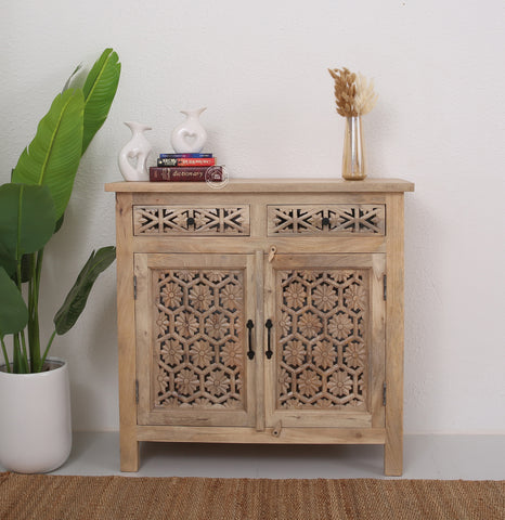 Ashara wooden 2 door 2 drawer Sideboard (Multiple Colors Options).