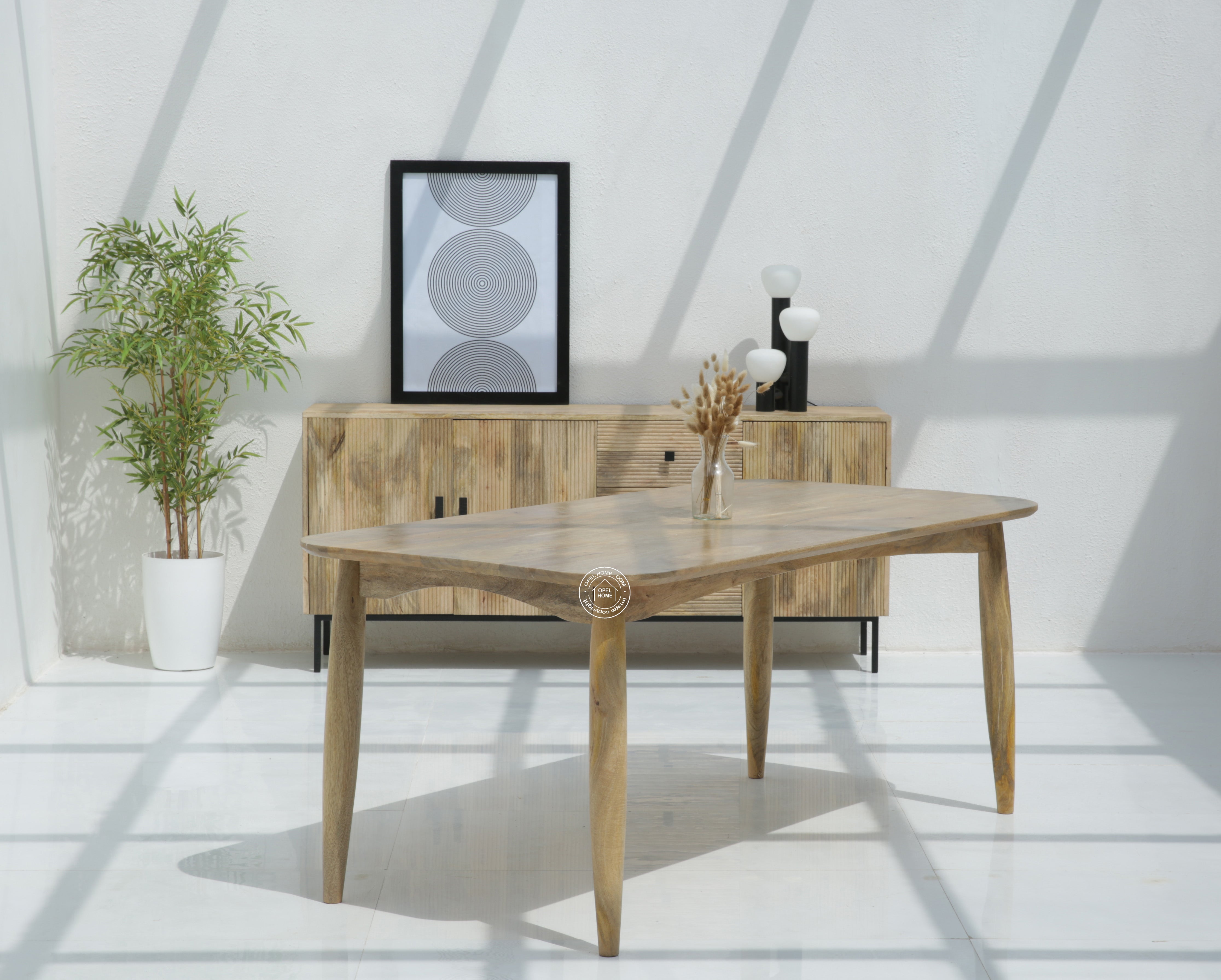 Arcane Wooden Dining Table (Only Table),| Opelhome UAE