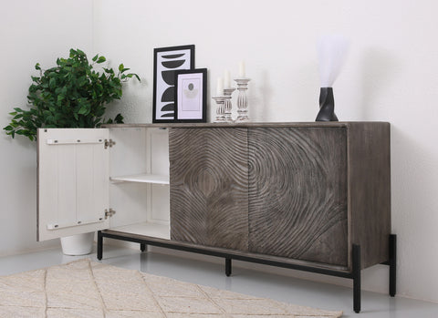 Harley 3 door Wooden Sideboard