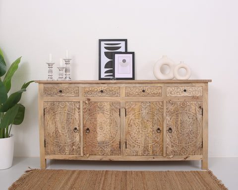 Oslo wooden 4 door 4 Drawers Sideboard (Multiple Colors Options)