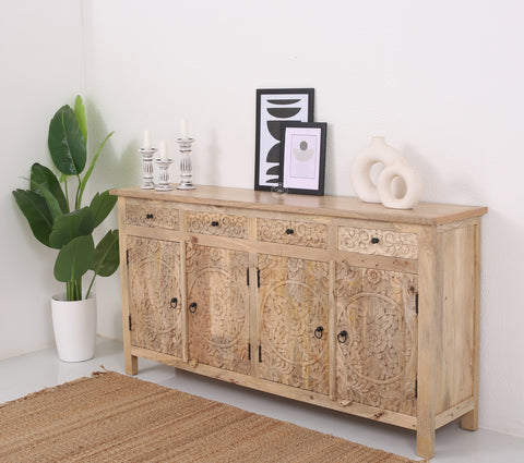 Oslo wooden 4 door 4 Drawers Sideboard (Multiple Colors Options)