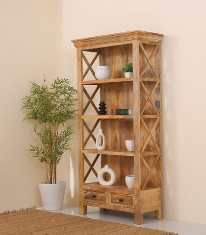 Morgan Wooden Display Shelves Unit