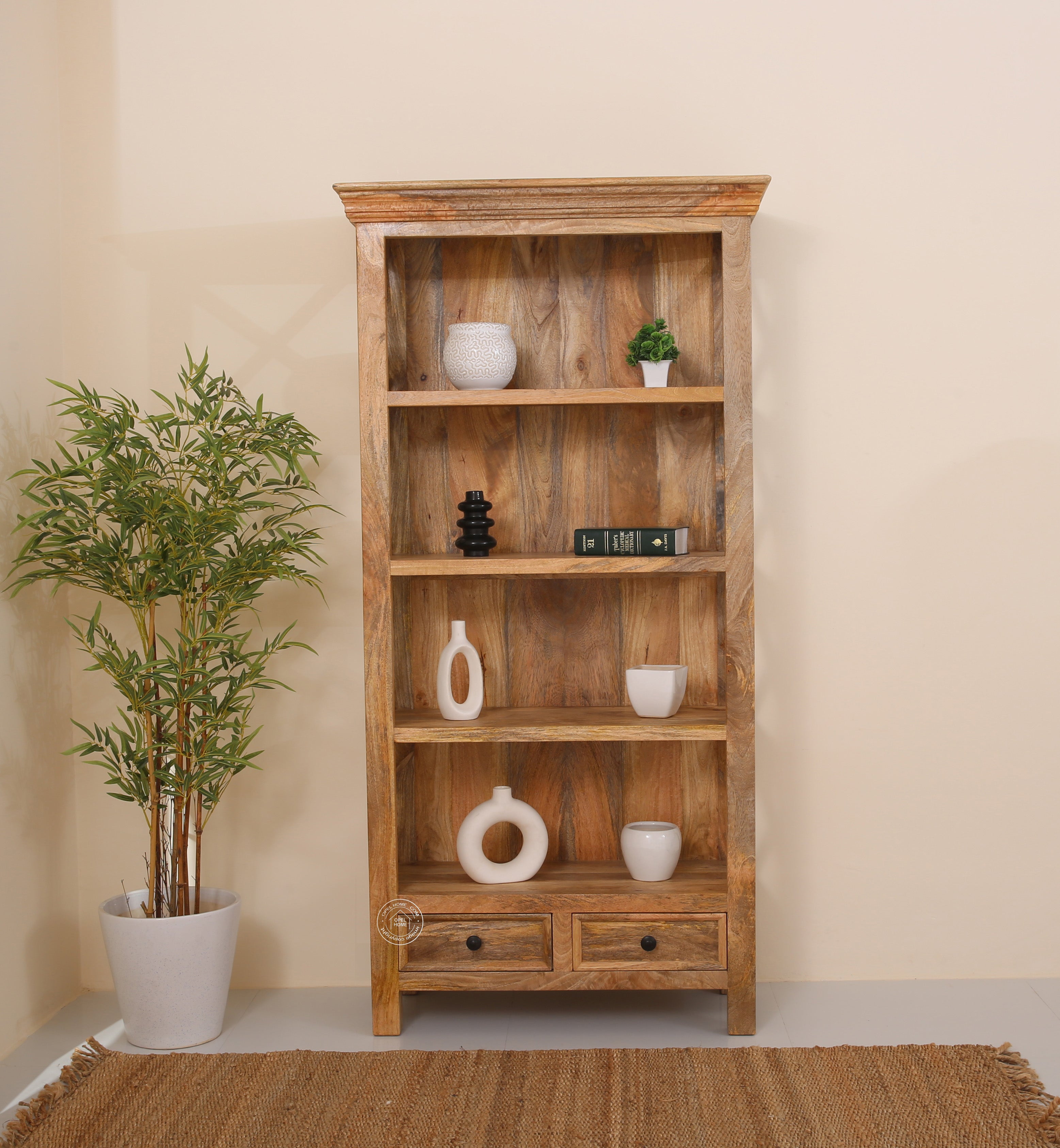 Morgan Wooden Display Shelves Unit