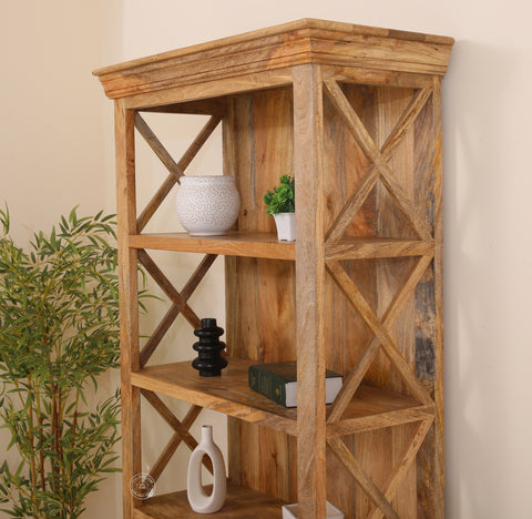 Morgan Wooden Display Shelves Unit