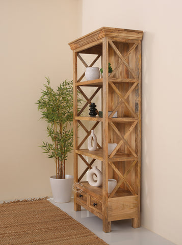 Morgan Wooden Display Shelves Unit
