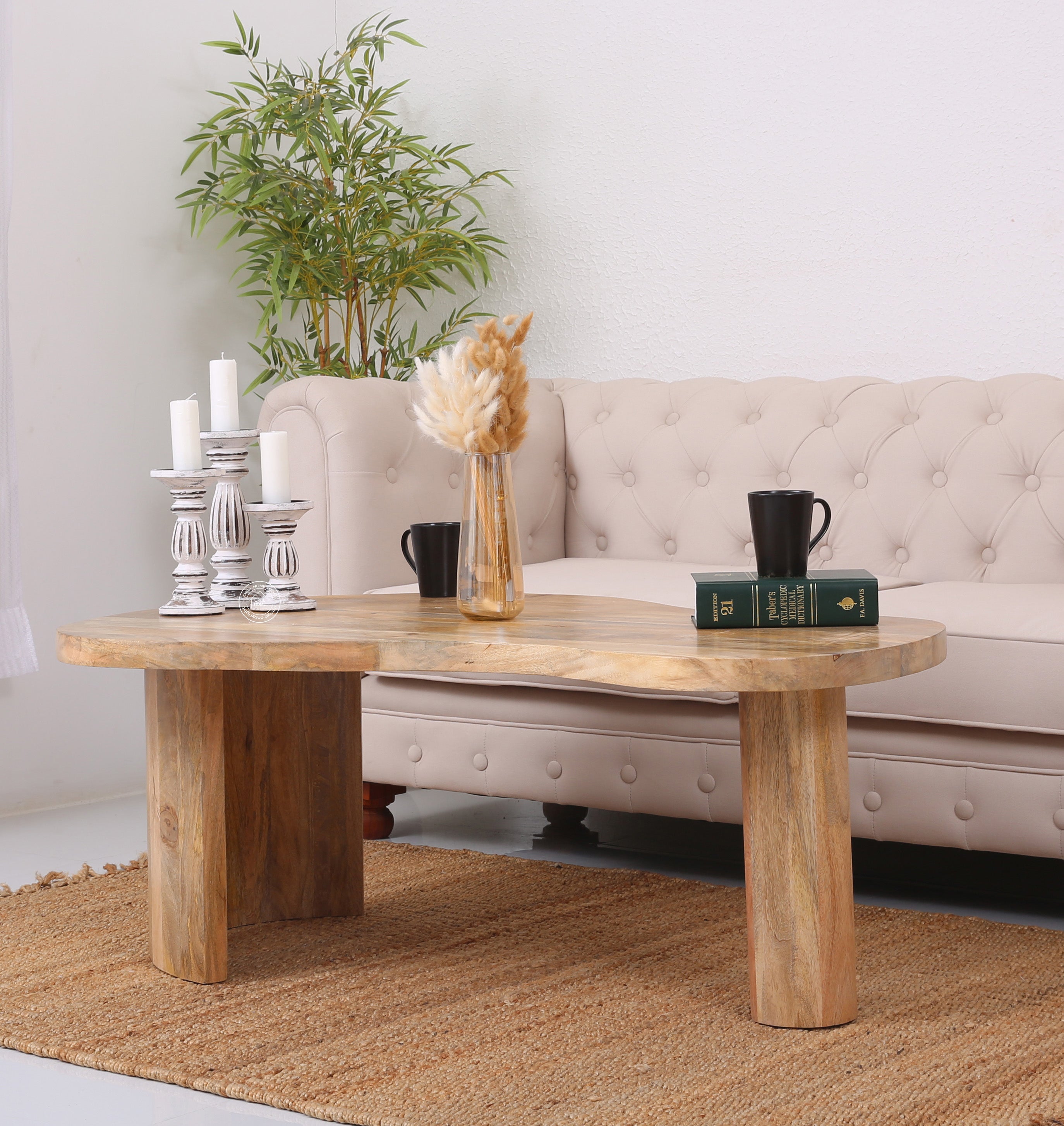 Triangle Wooden Coffee Table
