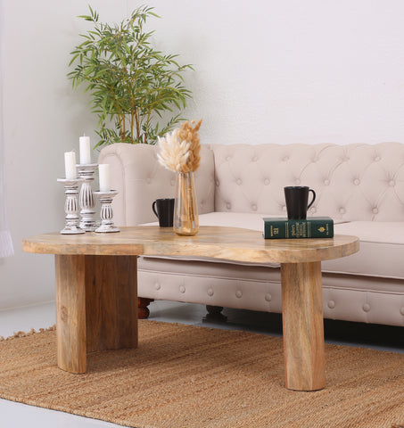 Triangle Wooden Coffee Table