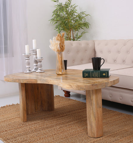 Triangle Wooden Coffee Table