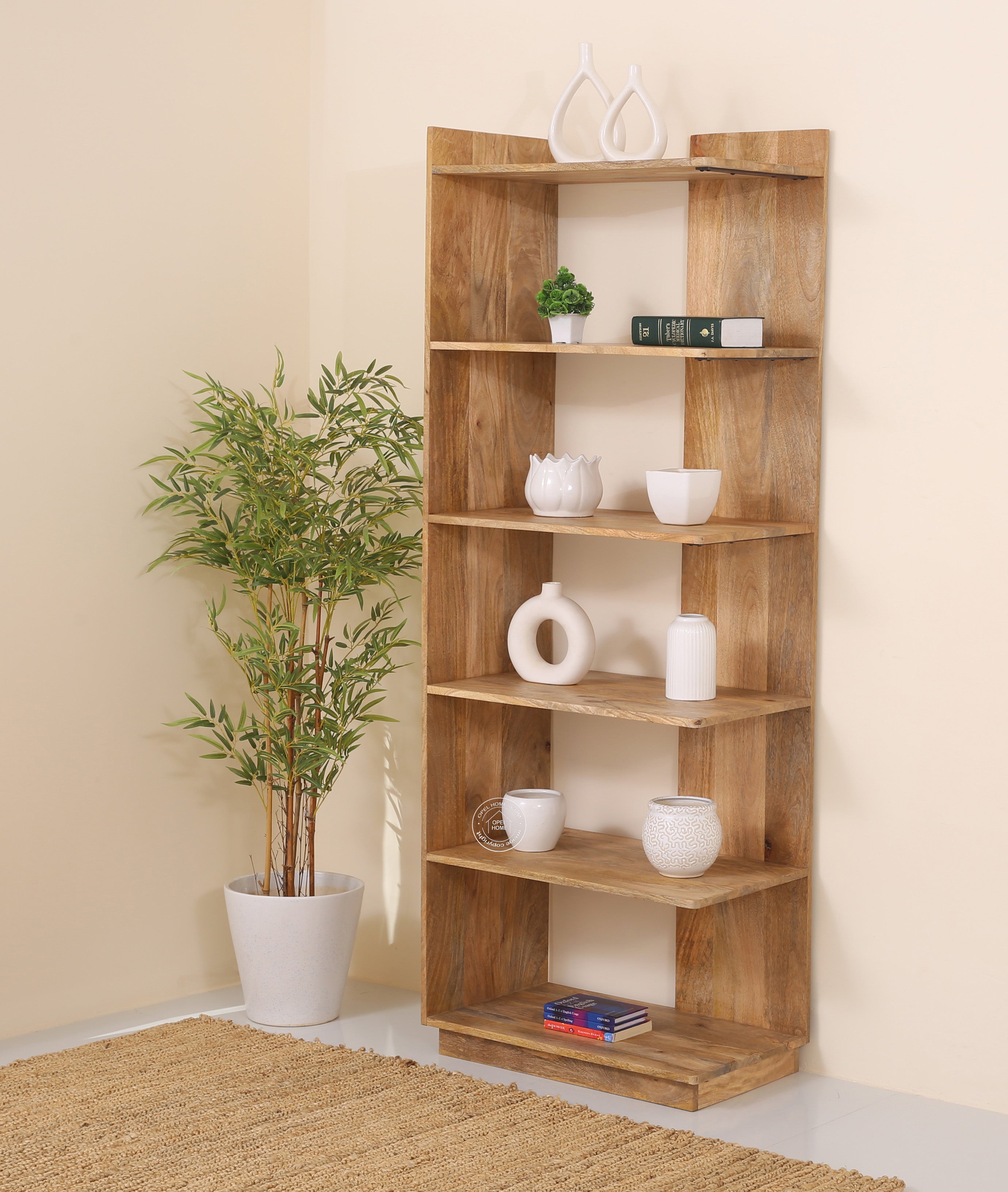 Trigg Wooden Display Shelves Unit